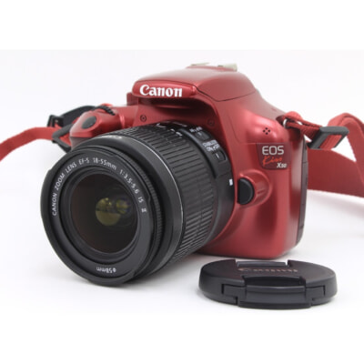 Canon AFデジタル一眼レフカメラ EOS Kiss X50 ES18-55㎜ レッド