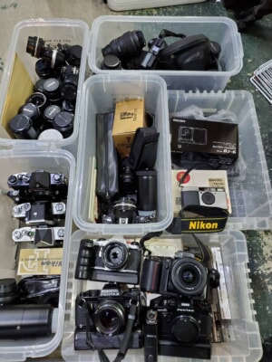 遺品買取 フィルムカメラ、レンズをまとめての買取実績
